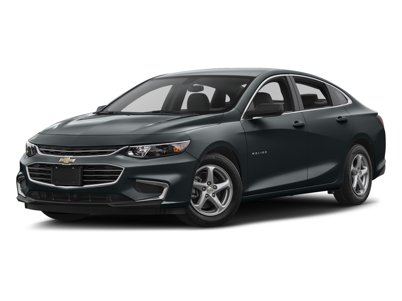 2017 Chevrolet Malibu LS in Nightfall Gray Metallic — front three-quarter view