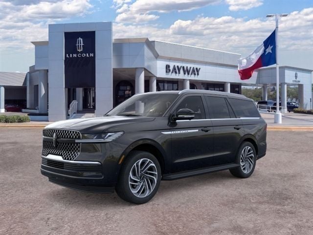 2026 Lincoln Navigator Premiere in Infinite Black Metallic Clearcoat — front three-quarter view