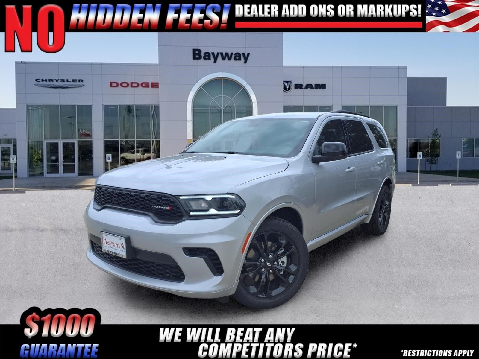 2026 Dodge Durango GT in Triple Nickel Exterior Paint — front three-quarter view