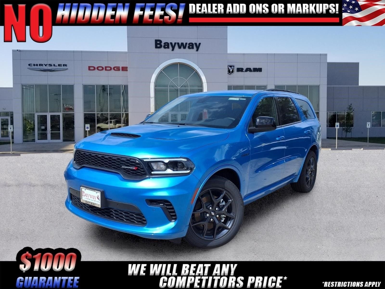 2026 Dodge Durango GT HEMI V8 in B5 Blue Exterior Paint — front three-quarter view