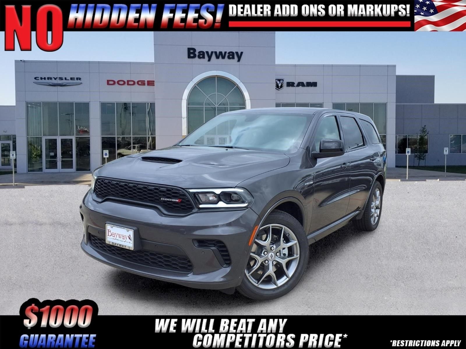 2026 Dodge Durango GT HEMI V8 in Vapor Gray Exterior Paint — front three-quarter view