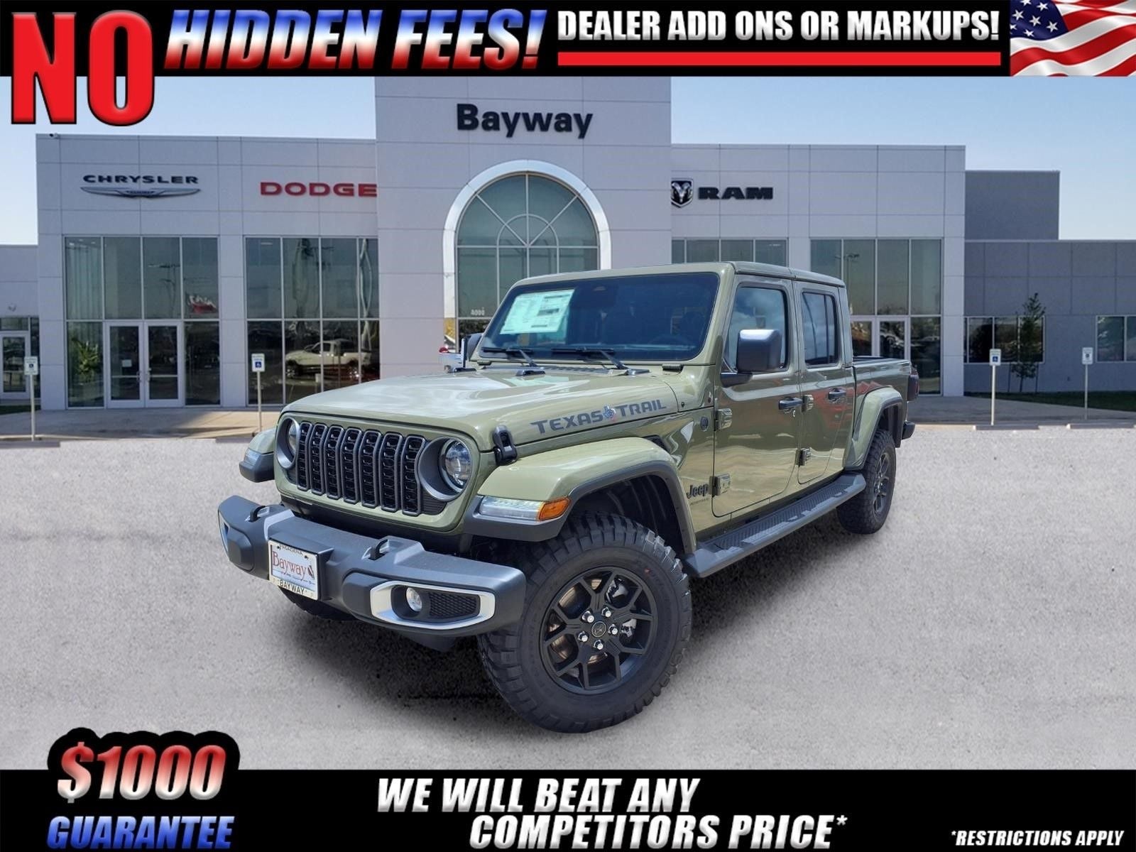 2026 Jeep Gladiator Texas Trail in 41 Exterior Paint — front three-quarter view