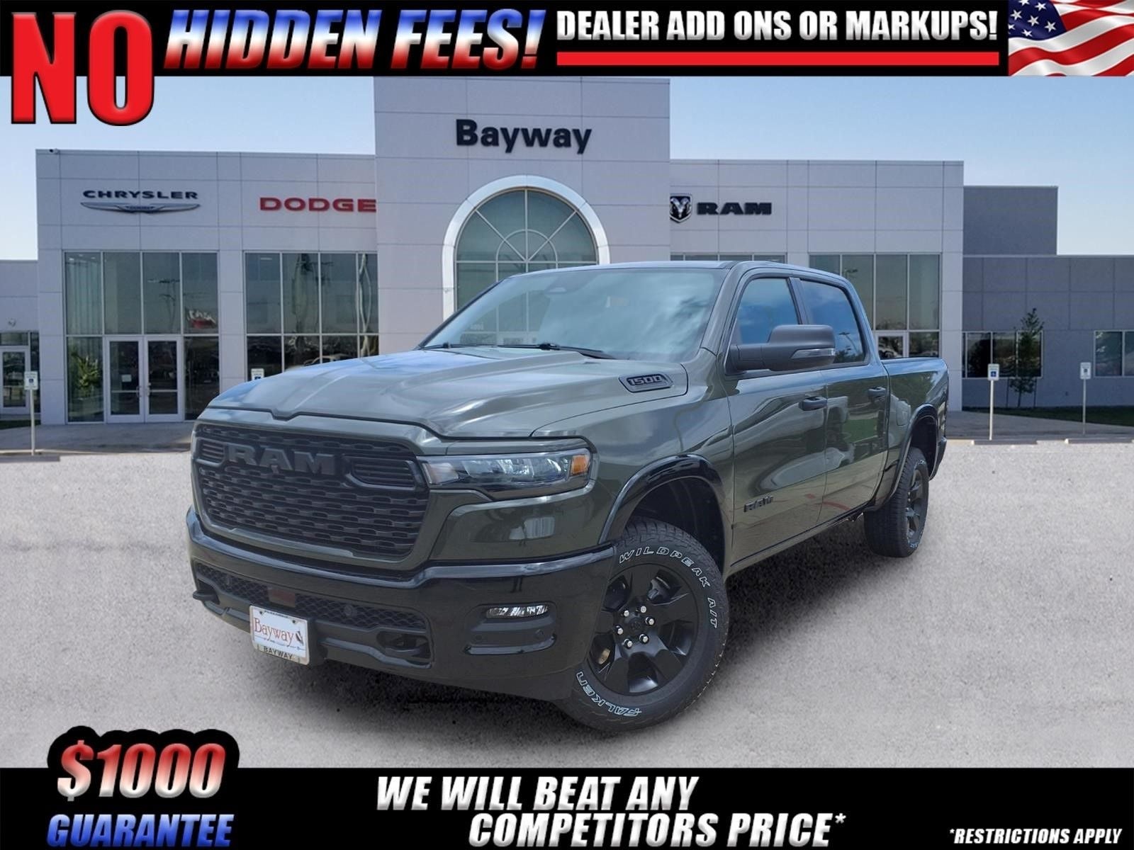 2026 RAM 1500 Big Horn/Lone Star in Tank Exterior Paint — front three-quarter view