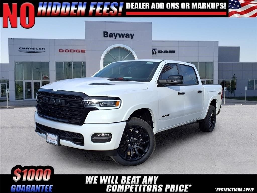 2026 RAM 1500 Limited in Bright White Clearcoat — front three-quarter view