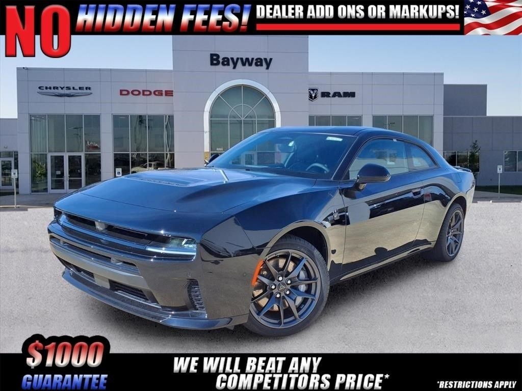 2026 Dodge Charger Scat Pack in Diamond Black Crystal Pearlcoat — front three-quarter view