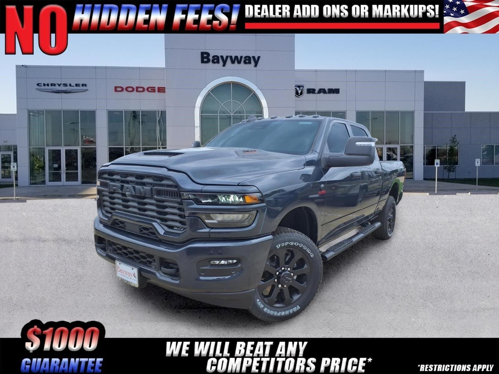 2026 RAM 2500 Tradesman in Forged Blue Metallic Exterior Paint — front three-quarter view