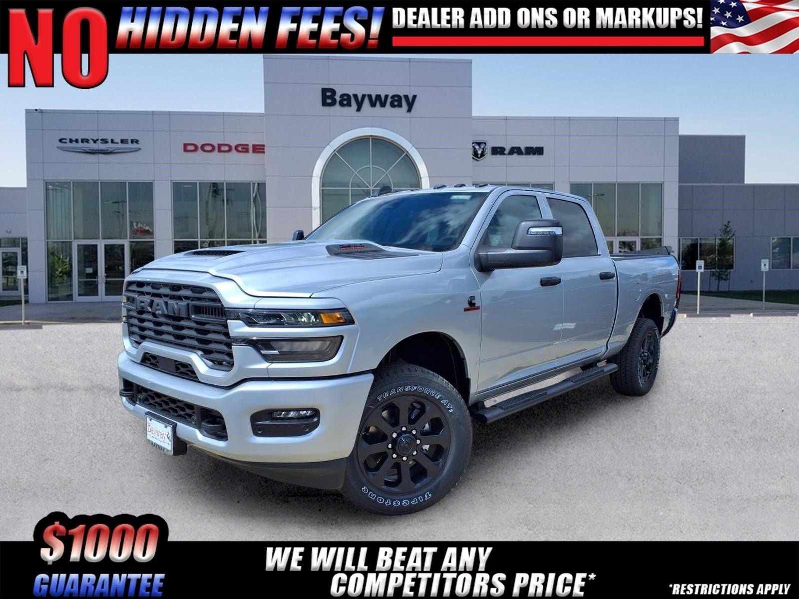 2026 RAM 2500 Tradesman in Silver-Zynith Exterior Paint — front three-quarter view