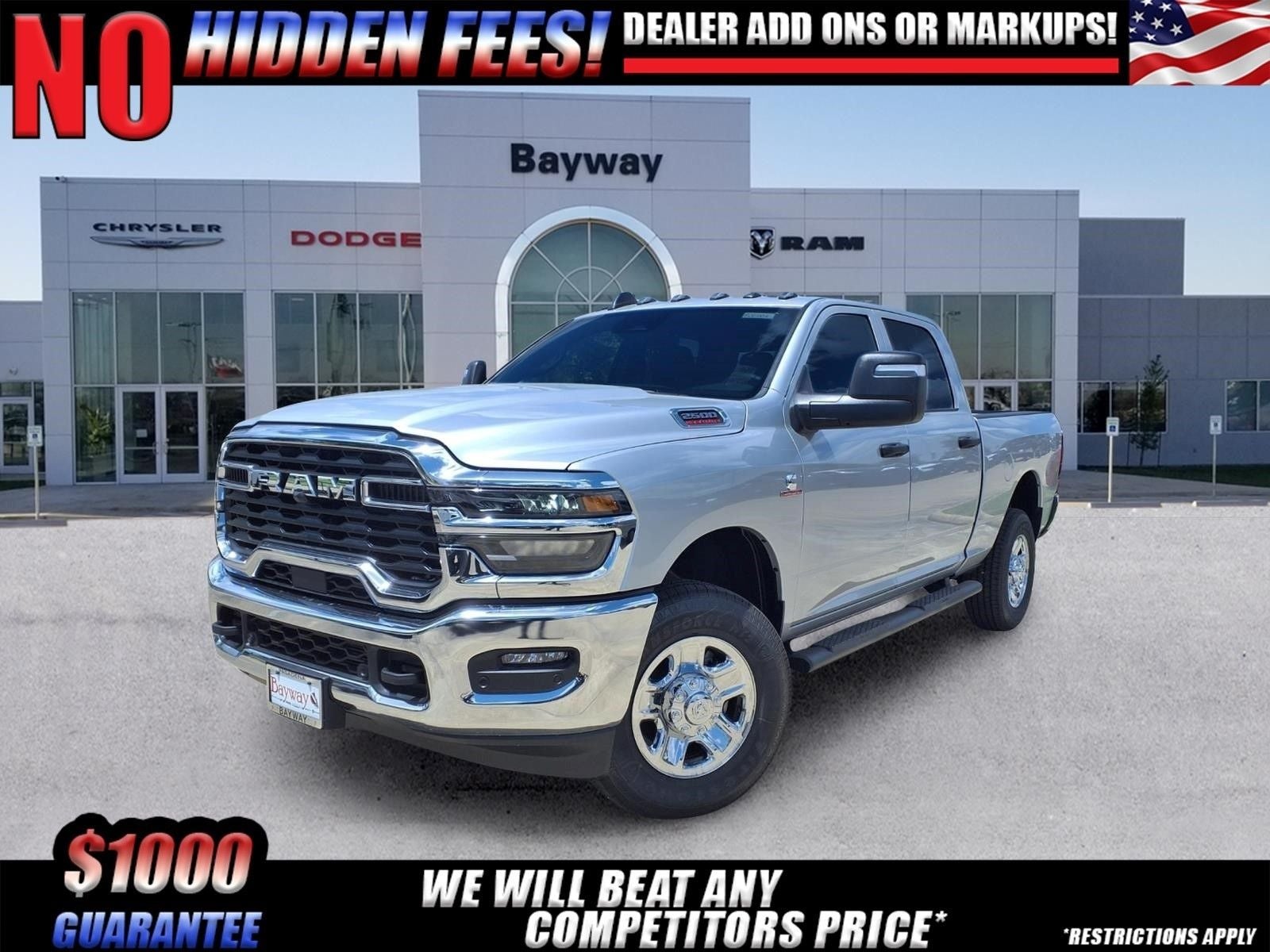 2026 RAM 2500 Tradesman in Silver-Zynith Exterior Paint — front three-quarter view