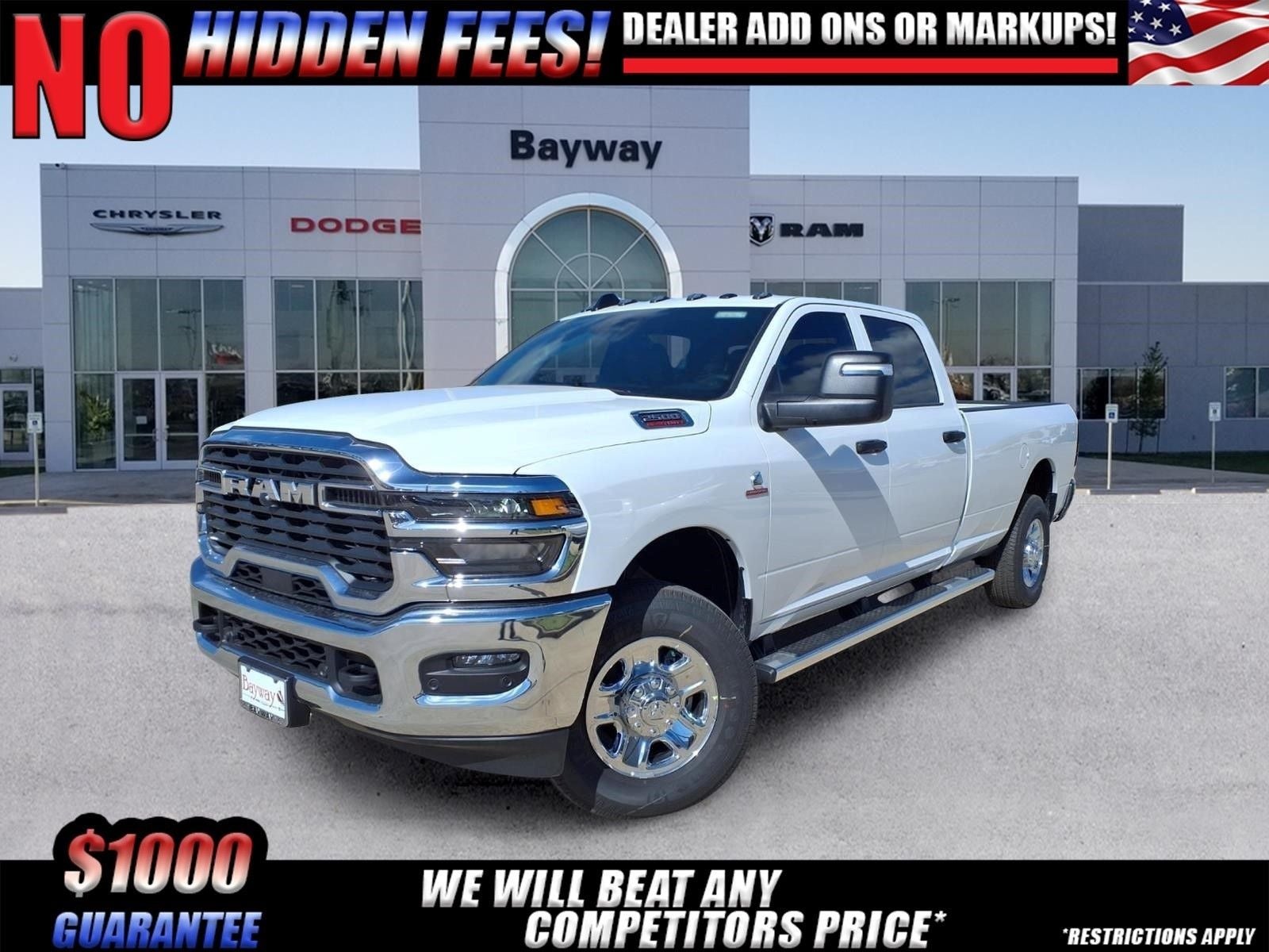 2026 RAM 2500 Tradesman in Bright White Clear-Coat Exterior Paint — front three-quarter view