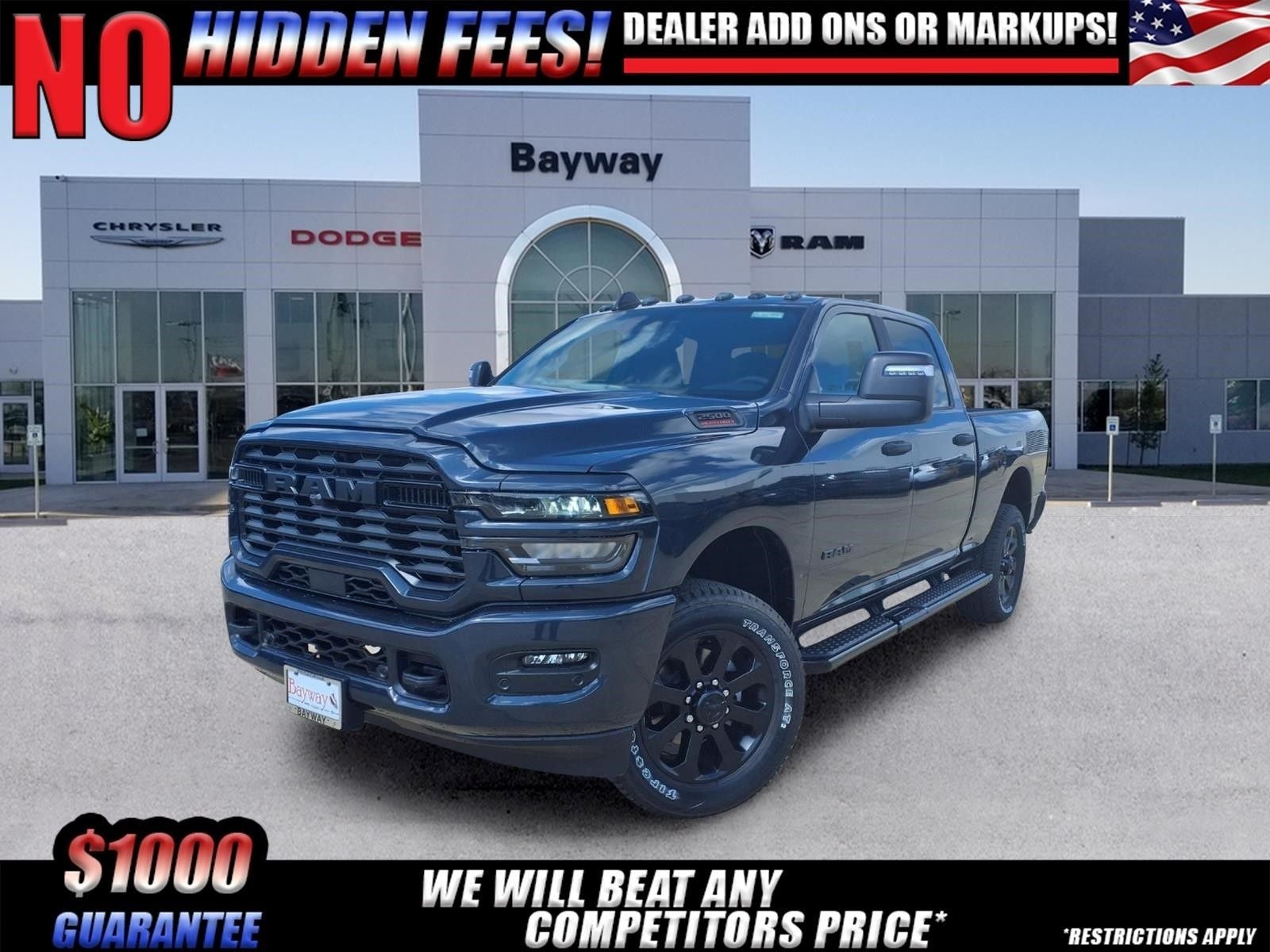 2026 RAM 2500 Big Horn in Forged Blue Metallic Exterior Paint — front three-quarter view