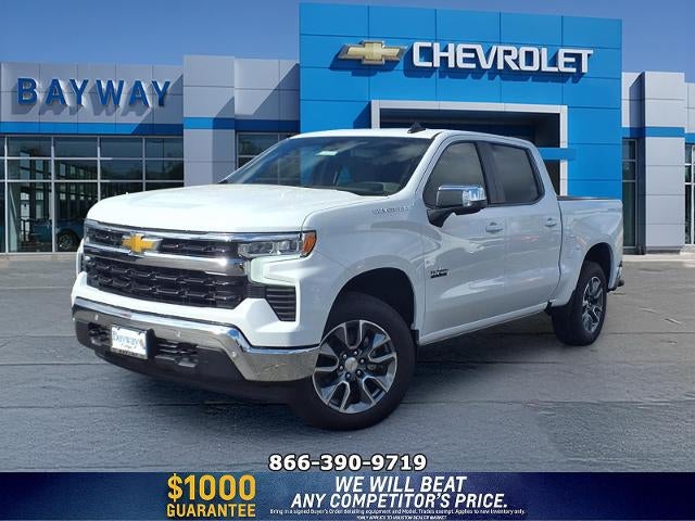 2026 Chevrolet Silverado 1500 LT in Summit White — front three-quarter view