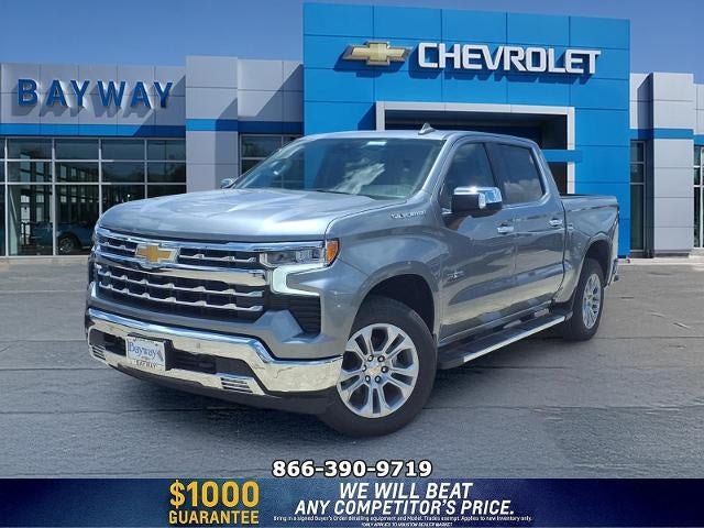 2026 Chevrolet Silverado 1500 LTZ in Sterling Gray Metallic — front three-quarter view