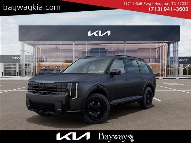 2027 Kia Telluride X-Line EX in Panthera Metal Matte — front three-quarter view
